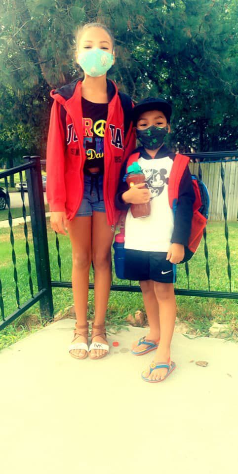 First day of 4th grade and first day of kindergarten